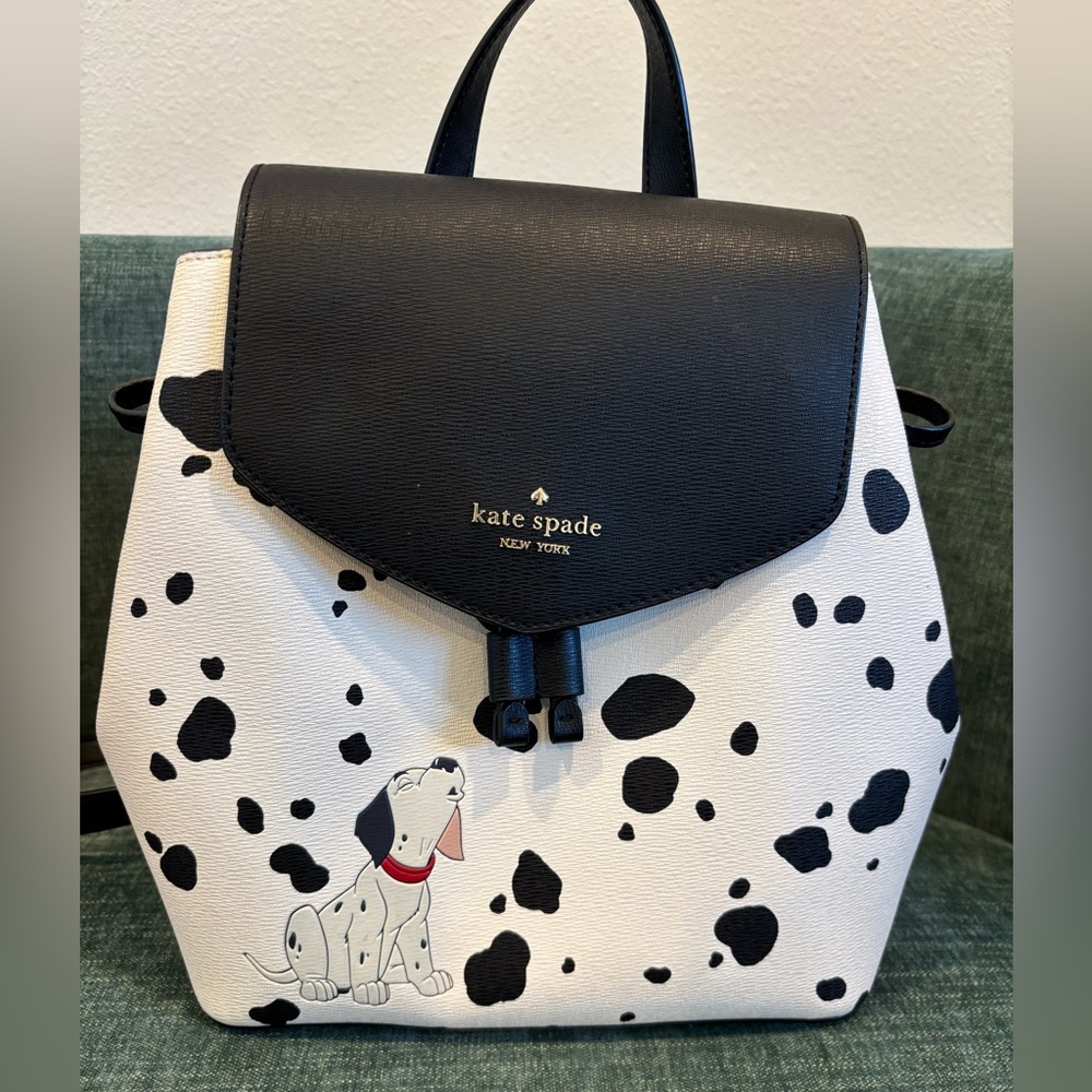 Disney X Kate Spade 101 Dalmatians medium flap backpack - nearly new condition